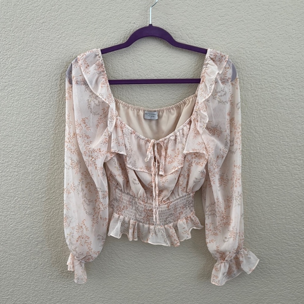 Dress Forum Cream Blouse Elegant Top